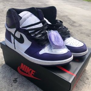 Purple Court Jordan 1s